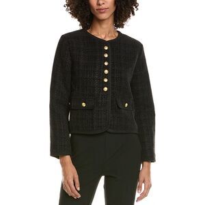 Hl Affair Womens Tweed Jacket, Blue